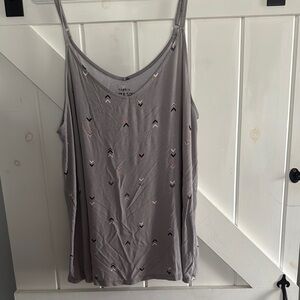 Torrid Gray Arrow Tank Top Size 1